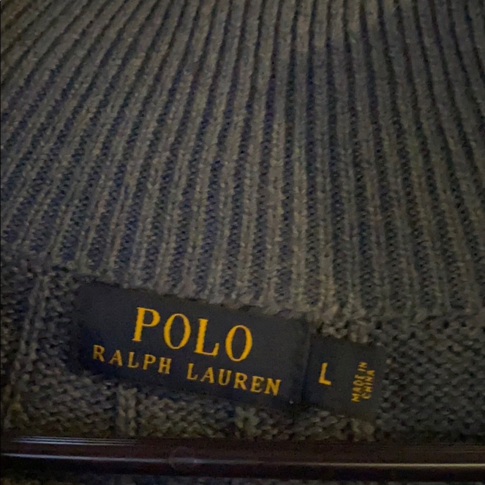 Blue 1/4 zip Polo Ralph Lauren sweater